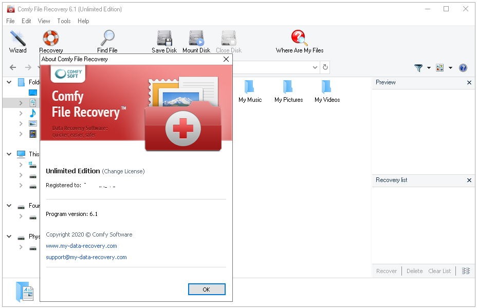 Comfy File Recovery 6.60 + Free Registration Key 2023 [Latest]